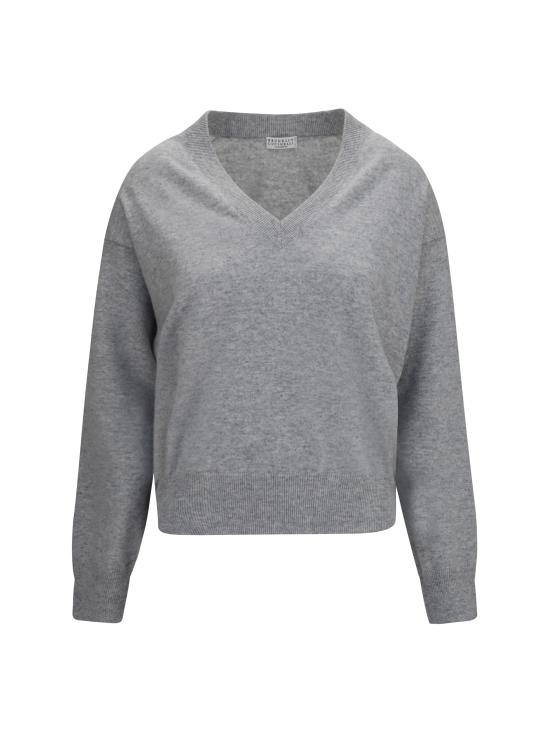 26FW 브루넬로 쿠치넬리 스웨터 M12244412 C072 GREY