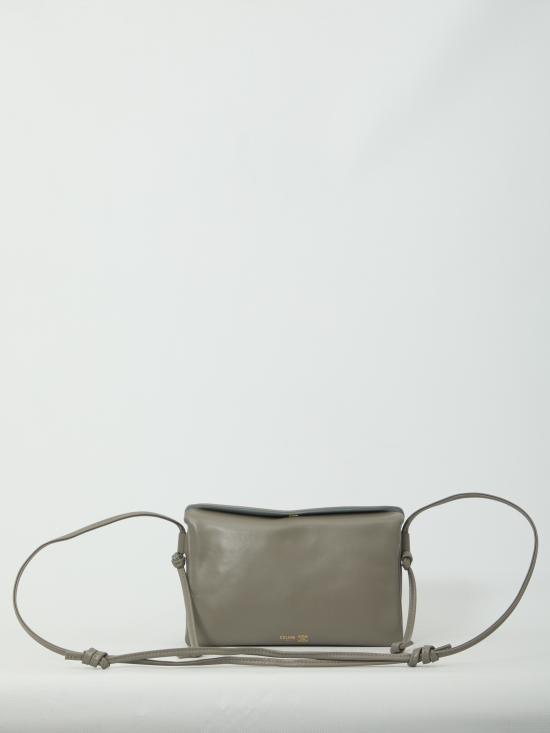 26FW 셀린느 트리오 플랩백 스무스 램스킨 10P862O86 GREY