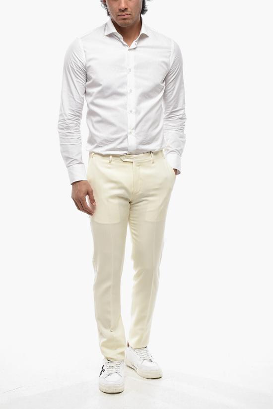  꼬르넬리아니 스트레이트 팬츠 935T08 9398080 073 White - CORNELIANI