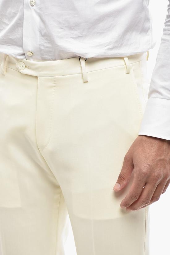  꼬르넬리아니 스트레이트 팬츠 935T08 9398080 073 White - CORNELIANI