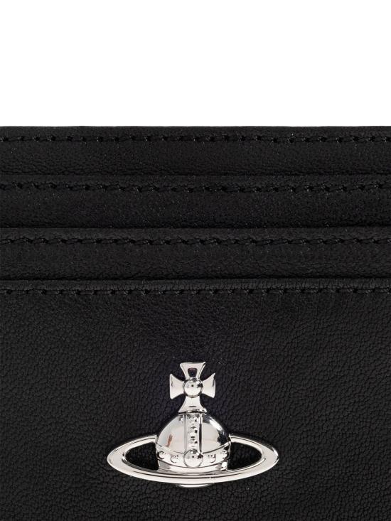 26FW 비비안웨스트우드 메탈 ORB로고 카드 지갑 54030004WL00BX N401 BLACK - VIVIENNE WESTWOOD