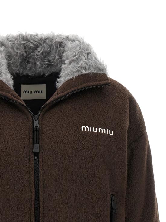 26FW 미우미우 루루 봄버 자켓 ML1147SOOO18FCF0192 Brown - MIU MIU