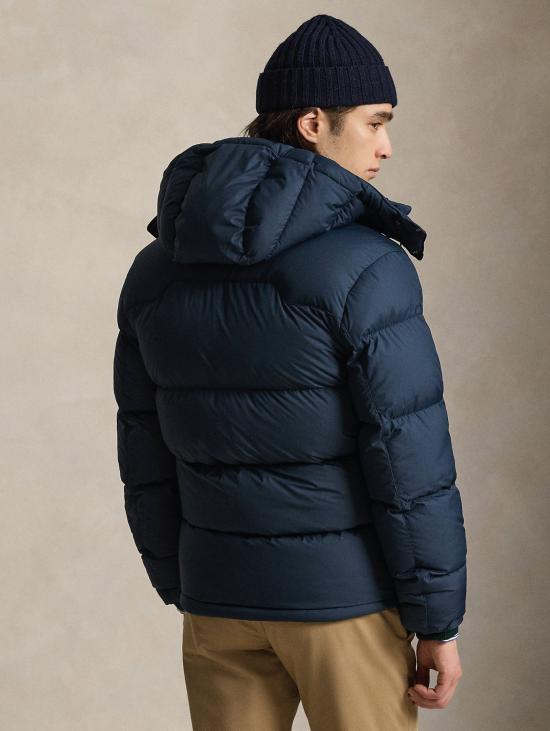 26FW 랄프 로렌 패딩 Ripstop Idrorepellente Opaco con Cappuccio Navy Blu 색상의 Giacca - RALPH LAUREN