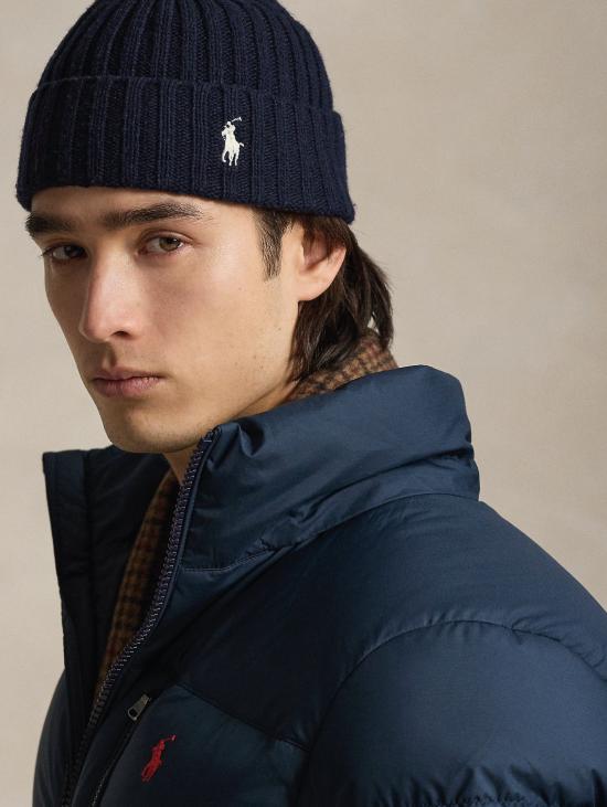 26FW 랄프 로렌 패딩 Ripstop Idrorepellente Opaco con Cappuccio Navy Blu 색상의 Giacca - RALPH LAUREN