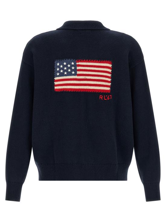 26FW 폴로 랄프로렌 집업 니트 710B20258001 Blue - POLO RALPH LAUREN