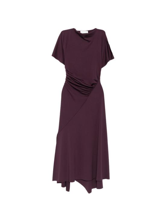 26FW 빅토리아 베컴 미디 원피스 1326JDR007350A BLACKCURRANT Purple