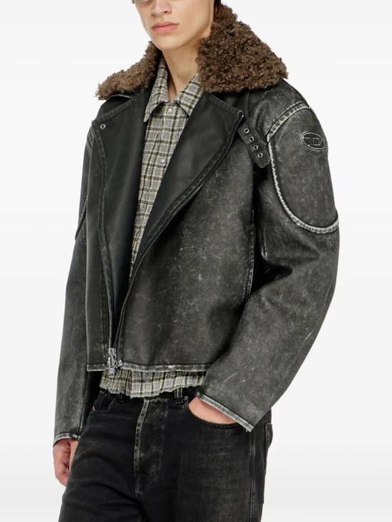 26FW 디젤 바이커 자켓 A22759 0AGCK 9XX BLACK - DIESEL