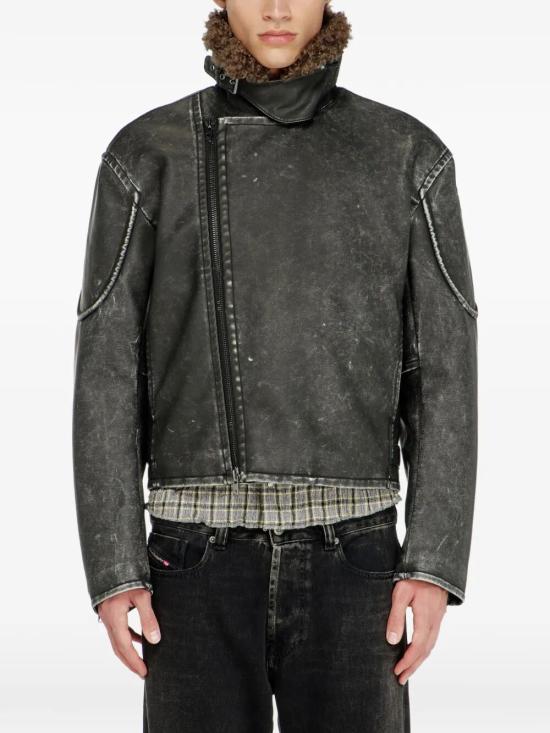 26FW 디젤 바이커 자켓 A22759 0AGCK 9XX BLACK - DIESEL