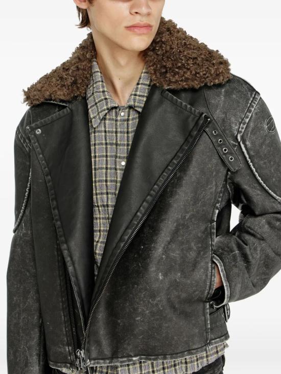 26FW 디젤 바이커 자켓 A22759 0AGCK 9XX BLACK - DIESEL