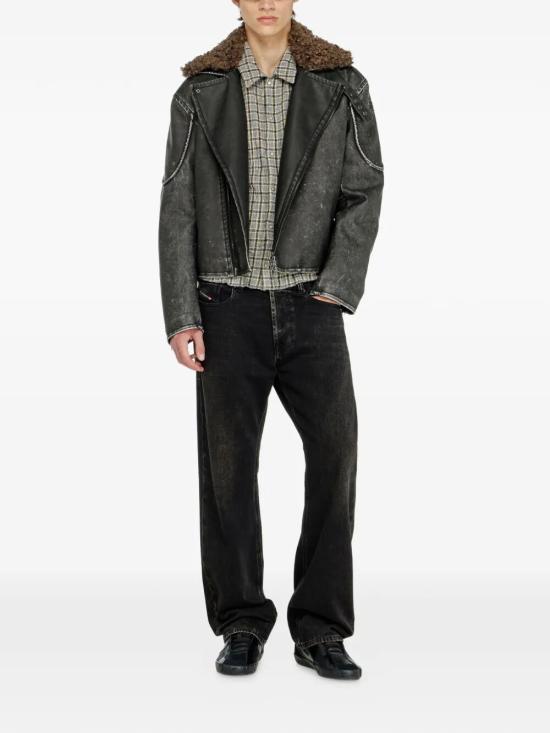 26FW 디젤 바이커 자켓 A22759 0AGCK 9XX BLACK - DIESEL