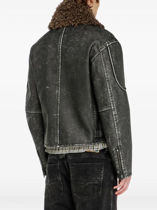 26FW 디젤 바이커 자켓 A22759 0AGCK 9XX BLACK - DIESEL