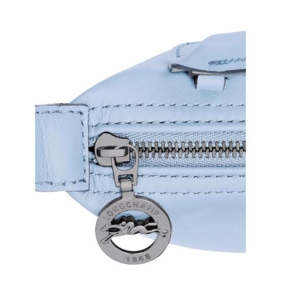 26FW 롱샴 르 플리아쥬 엑스트라 XS 레더 파우치 34205987 M66 BLUE - LONGCHAMP