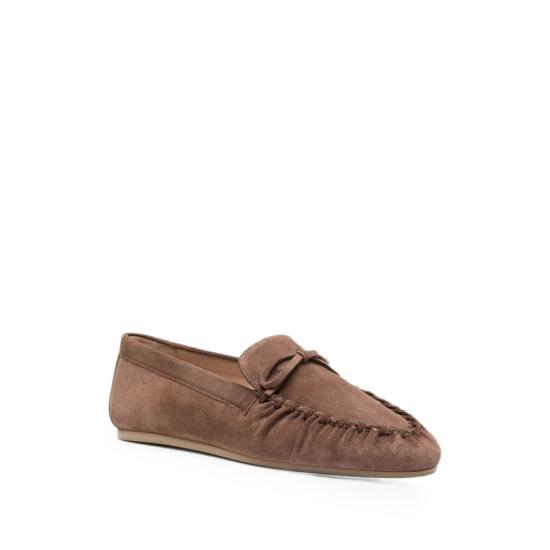 26FW 스튜어트 와이츠먼 로퍼 BRITT BOW CIGAR BROWN - STUART WEITZMAN