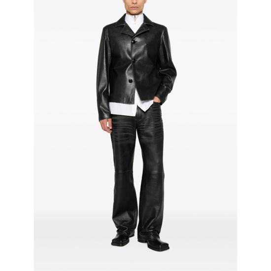 26FW MM6 메종마르지엘라 가죽 자켓 M35455 SH0AM0102 900 BLACK - MM6 MAISON MARGIELA