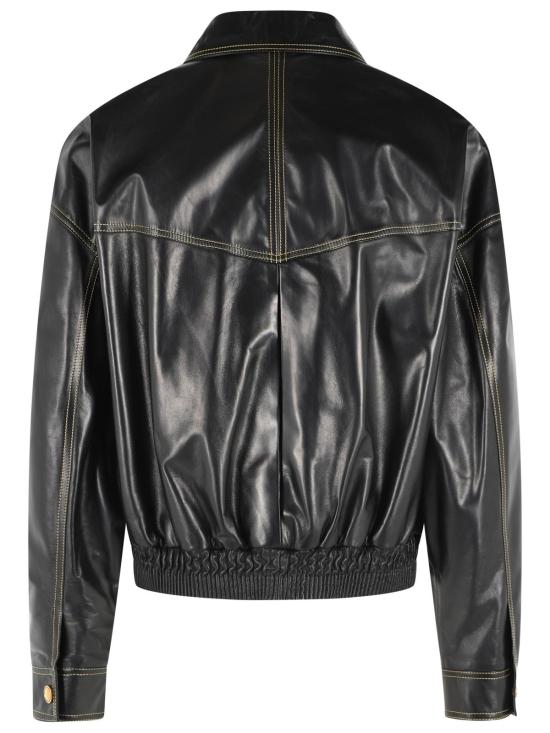 26FW 베르사체 가죽 자켓 1025778 1A183811B000 Black - VERSACE