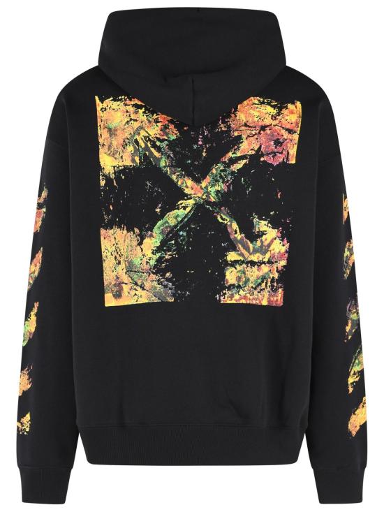 26FW 오프화이트 후드 티셔츠 44MBB085F26F004001 Black - OFF WHITE