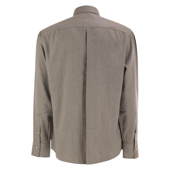 26FW 브루넬로 쿠치넬리 긴팔 셔츠 MY6370038 TURTLEDOVE - BRUNELLO CUCINELLI