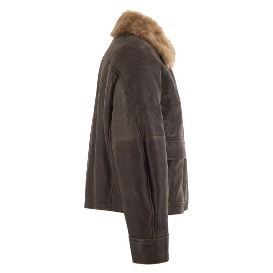 26FW 브루넬로 쿠치넬리 무스탕 MPMMA3805 DARK BROWN - BRUNELLO CUCINELLI