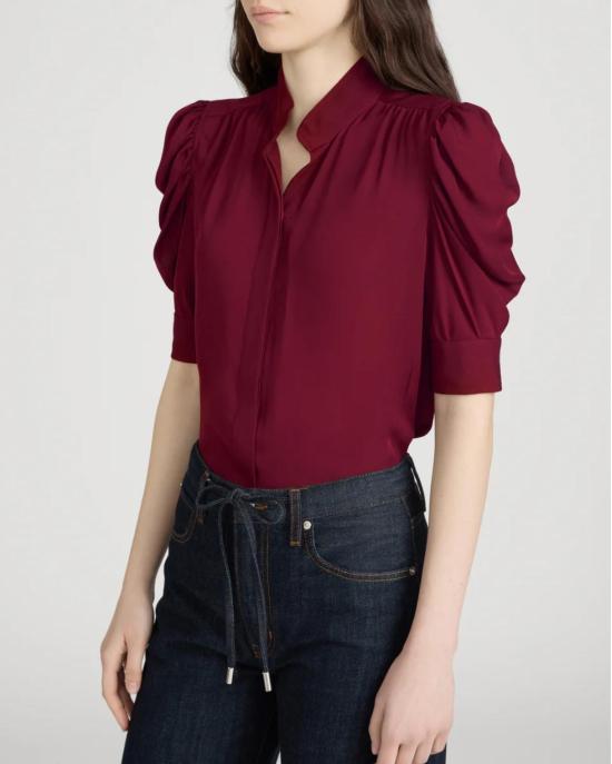  프레임 블라우스 WE26WBL042 GRNE RED - FRAME