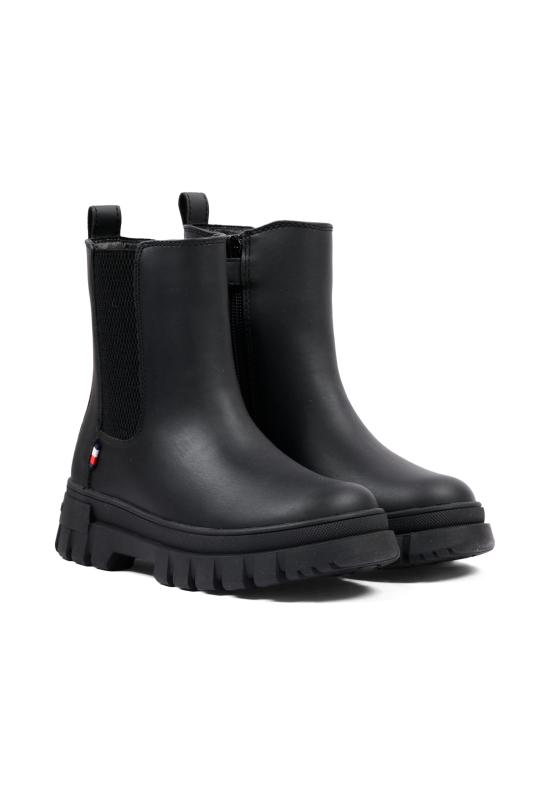 26FW [키즈] 타미힐피거 미들 부츠 T3X5 35295 1355999 BLACK - TOMMY HILFIGER