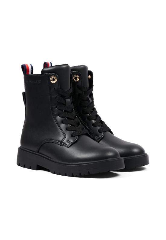 26FW [키즈] 타미힐피거 미들 부츠 T3A5 35157 1355999 BLACK - TOMMY HILFIGER