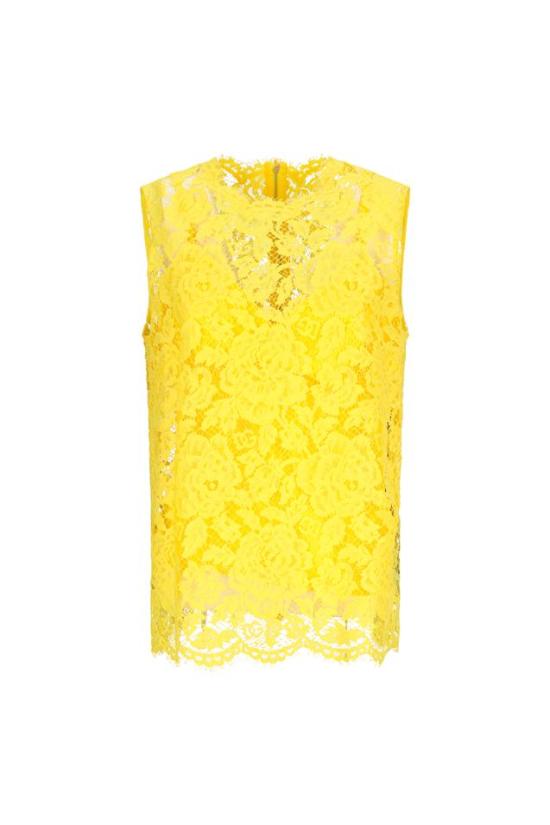 25SS 돌체앤가바나 민소매 티셔츠 F73G9THLM7L YELLOW