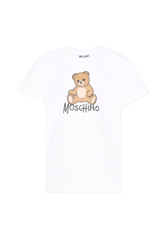 26FW [키즈] 모스키노 티셔츠 HNM05V LAA10 10101 WHITE