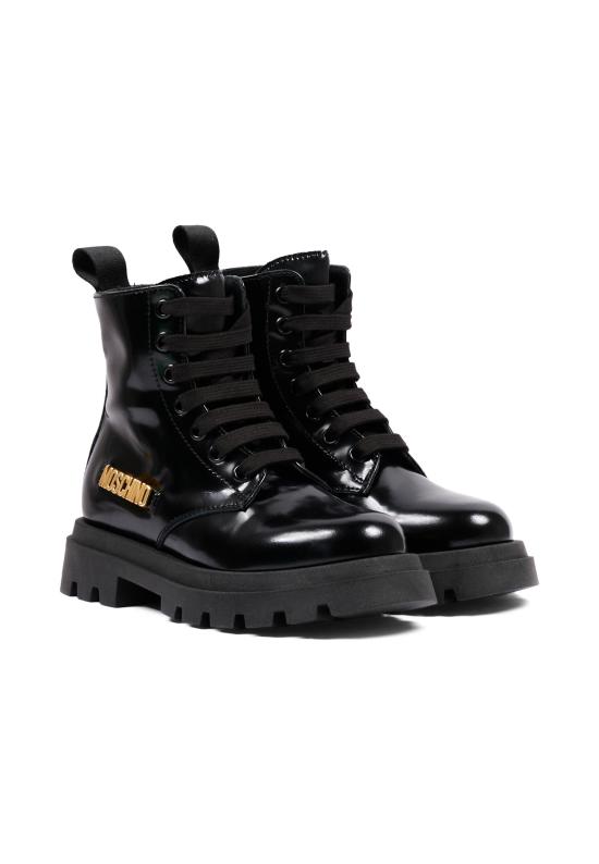 26FW [키즈] 모스키노 미들 부츠 84277 VAR1 BLACK - MOSCHINO