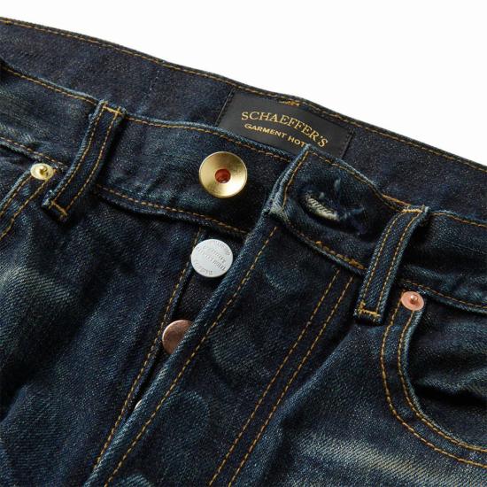  셰이퍼스 가먼트 호텔 데님 팬츠 샤퍼스 가먼트 호텔 103 핏 진 / 아티스트 파티나 - SCHAEFFERS GARMENT HOTEL