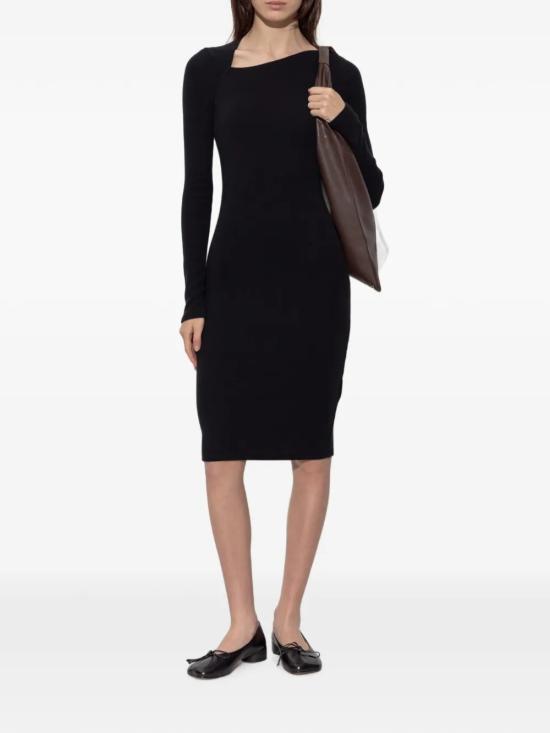 26FW MM6 메종마르지엘라 미디 원피스 S52DD0096 M20122 900 Black - MM6 MAISON MARGIELA