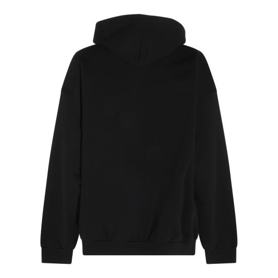 26FW 발렌시아가 후드 티셔츠 A0017W TUVR61000 BLACK - BALENCIAGA