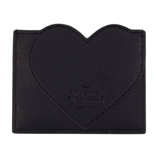  비비안웨스트우드 카드지갑 비비안 웨스트우드 하트 카드 홀더 블랙 - VIVIENNE WESTWOOD
