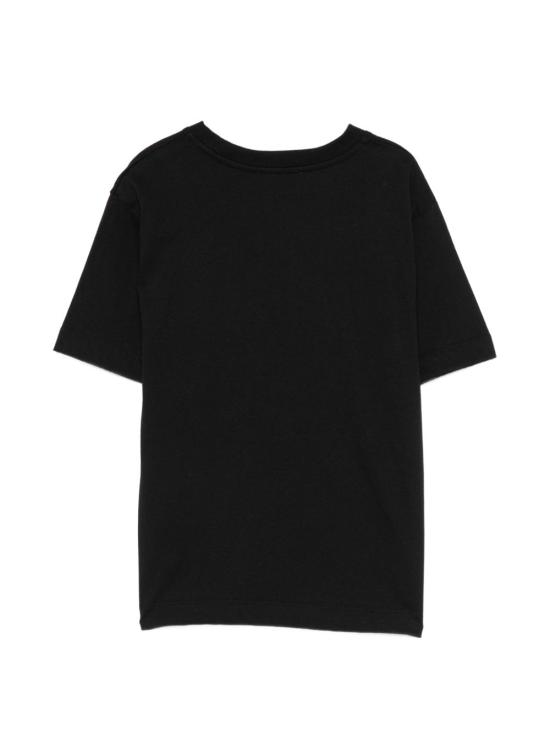 26FW [키즈] 모스키노 티셔츠 HRM05W LAA1060100 Nero - MOSCHINO