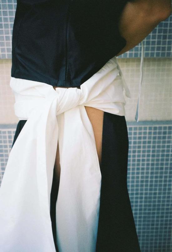  Michelle Del Rio 롱 원피스 미셸 델 리오 루이스 드레스 블랙/화이트 - OTHER BRANDS