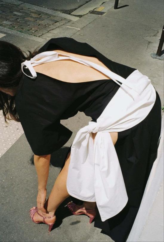  Michelle Del Rio 롱 원피스 미셸 델 리오 루이스 드레스 블랙/화이트 - OTHER BRANDS