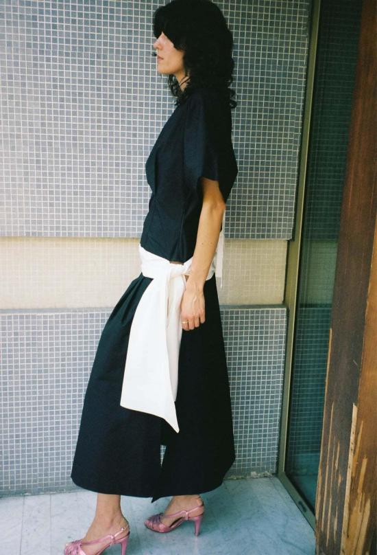 Michelle Del Rio 롱 원피스 미셸 델 리오 루이스 드레스 블랙/화이트 - OTHER BRANDS