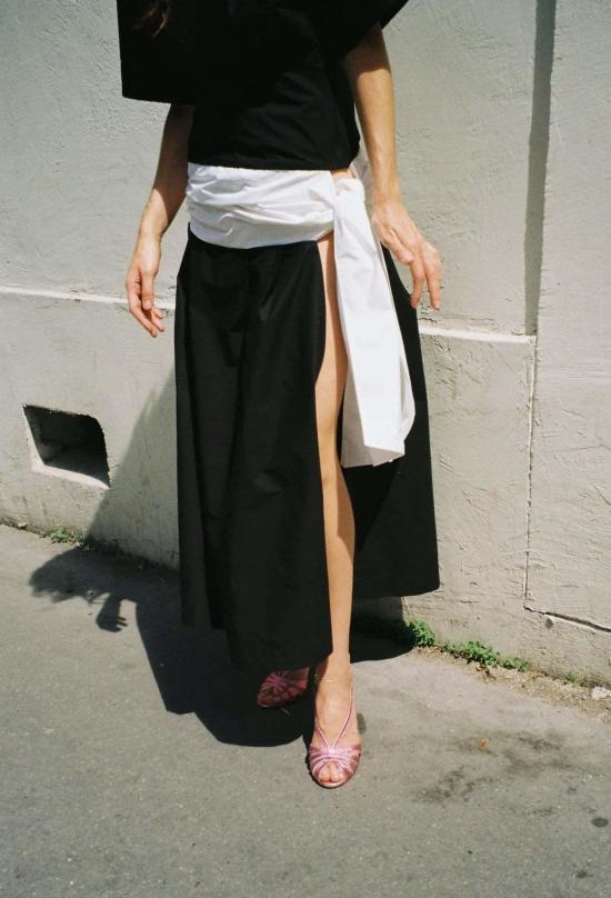  Michelle Del Rio 롱 원피스 미셸 델 리오 루이스 드레스 블랙/화이트 - OTHER BRANDS