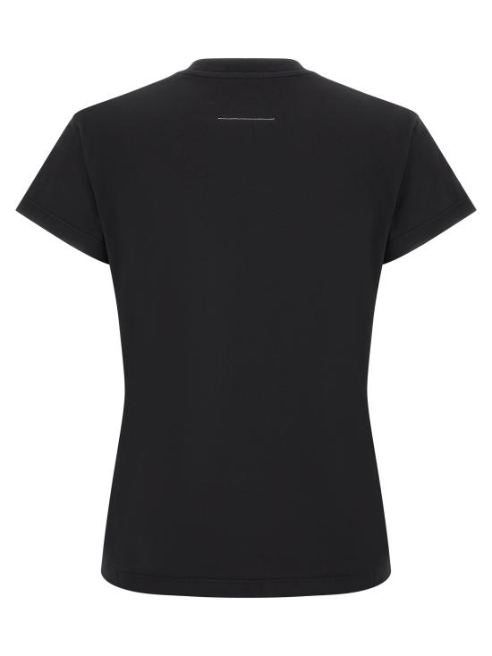 26FW MM6 메종마르지엘라 뉴메릭 코튼 저지 티셔츠 S52GC0327M20258900 Black - MM6 MAISON MARGIELA