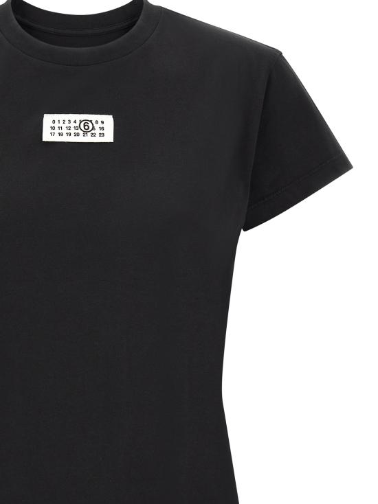 26FW MM6 메종마르지엘라 뉴메릭 코튼 저지 티셔츠 S52GC0327M20258900 Black - MM6 MAISON MARGIELA
