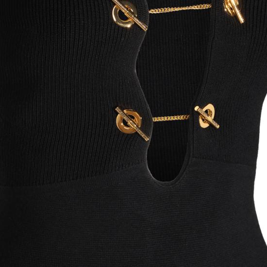 26FW 엘리자베타프랜치 미디 원피스 AM01S66E2 110 NERO - ELISABETTA FRANCHI