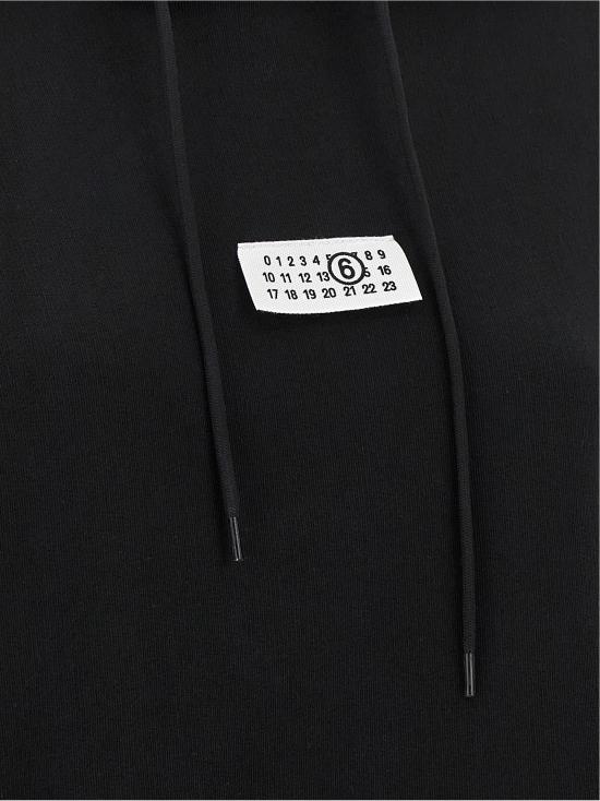 26FW MM6 메종마르지엘라 후드 티셔츠 S52GU0263M25025900 Black - MM6 MAISON MARGIELA