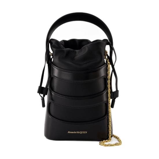  알렉산더 맥퀸 크로스백 더 라이즈 미니 크로스바디 백 블랙 - ALEXANDER MCQUEEN