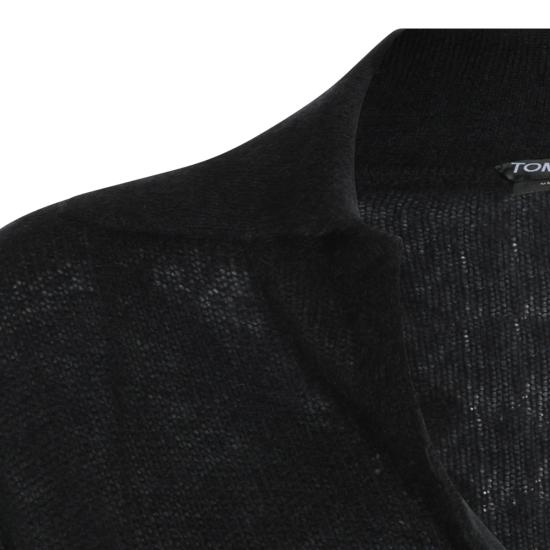 26FW 톰포드 폴로 티셔츠 MAK1440 YAX1029NAA BLACK - TOMFORD