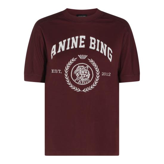 26FW 애니빙 반팔 티셔츠 A0812695 BGN28 BURGUNDY