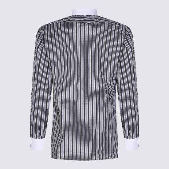 26FW 톰포드 긴팔 셔츠 HLBA02 C0052NWA WHITE BLACK - TOMFORD