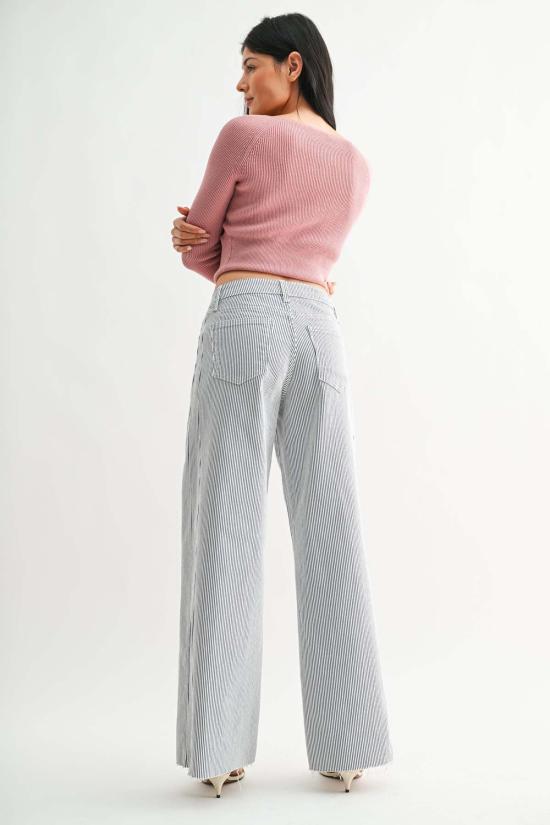  저스트 블랙 데님 데님 팬츠 BP524J STRIPE - JUST BLACK DENIM