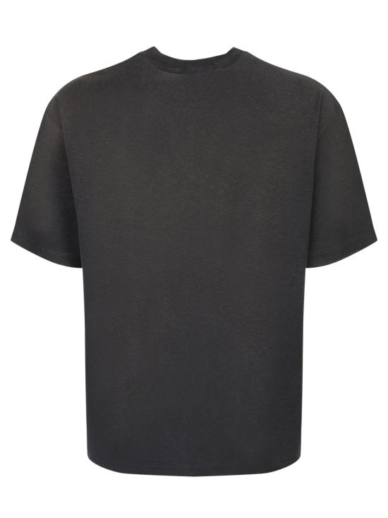  아크네 스튜디오 로고 티셔츠 CL0196 BM0 Black - ACNE STUDIOS