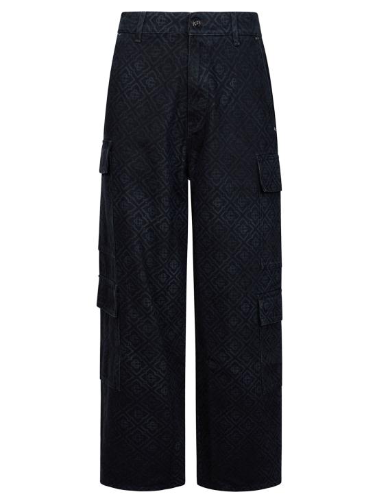 26FW 카사블랑카 스트레이트 팬츠 MPF26DN002 01 NERO