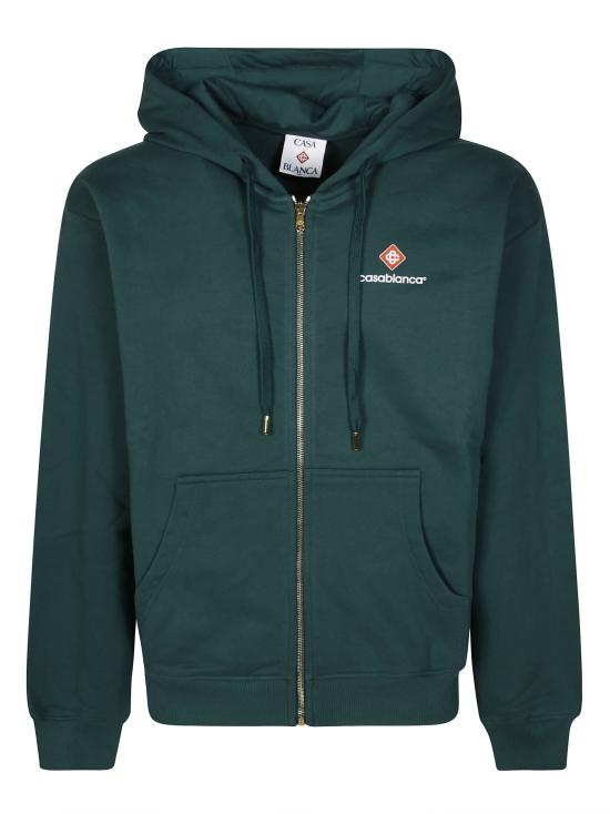 26FW 카사블랑카 후드 티셔츠 MPF26JTP512 01 VERDE