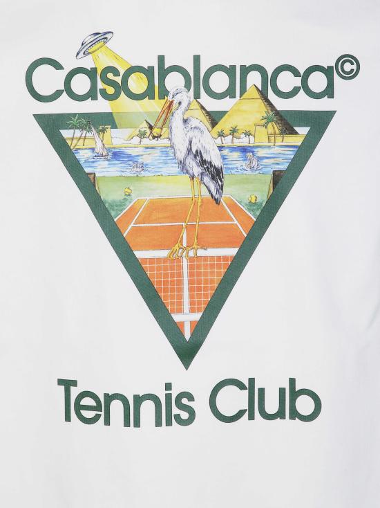 26FW 카사블랑카 반팔 티셔츠 WPF26JTS001 03 BIANCO - CASABLANCA